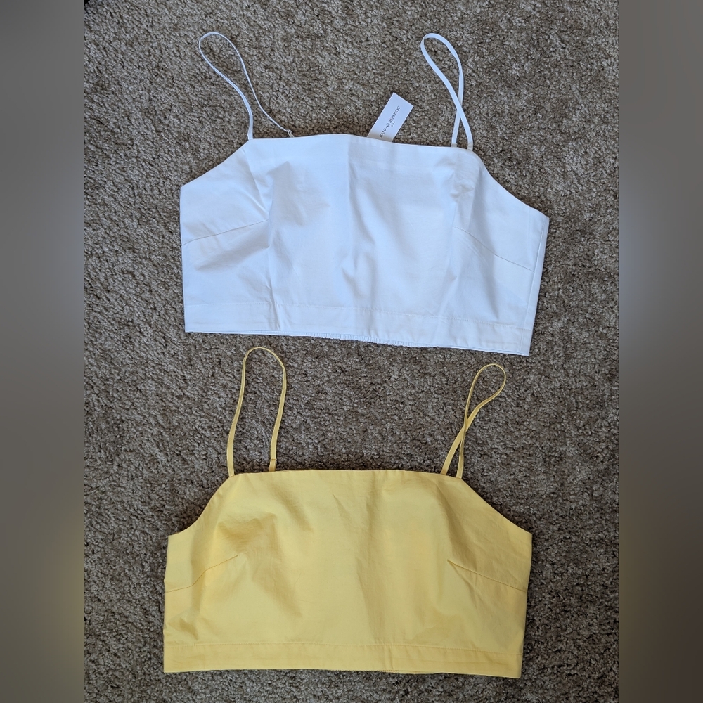 PAIR OF CROPPED CAMIS, Banana Republic